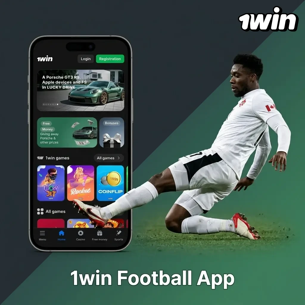 1win football betting app on Android and iOS devices for Canadian users with live betting features