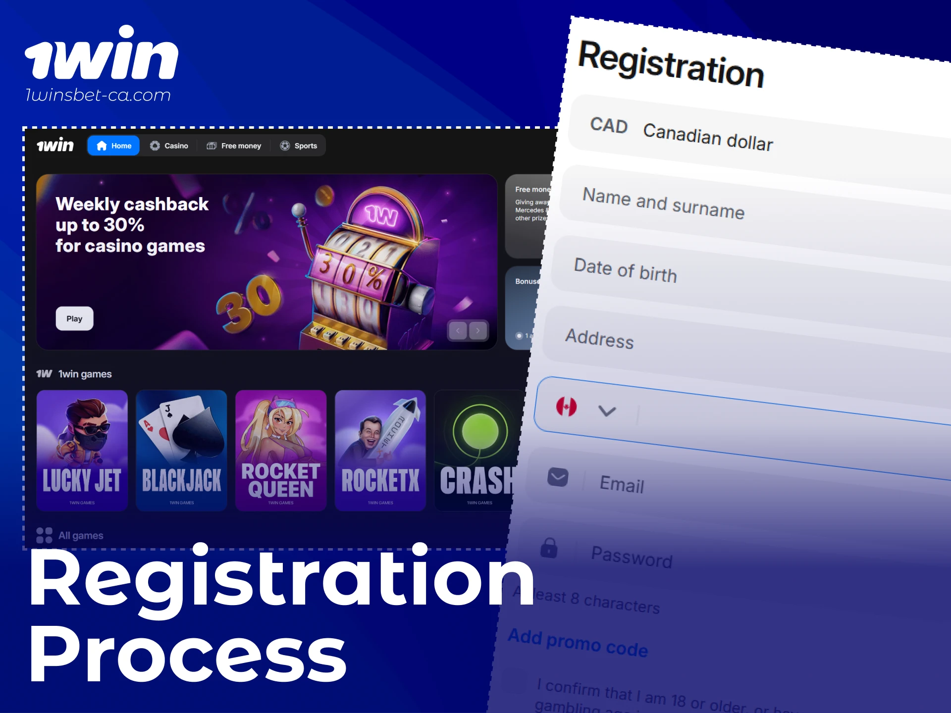 Start your 1win registration to enjoy sports betting and online casino action.