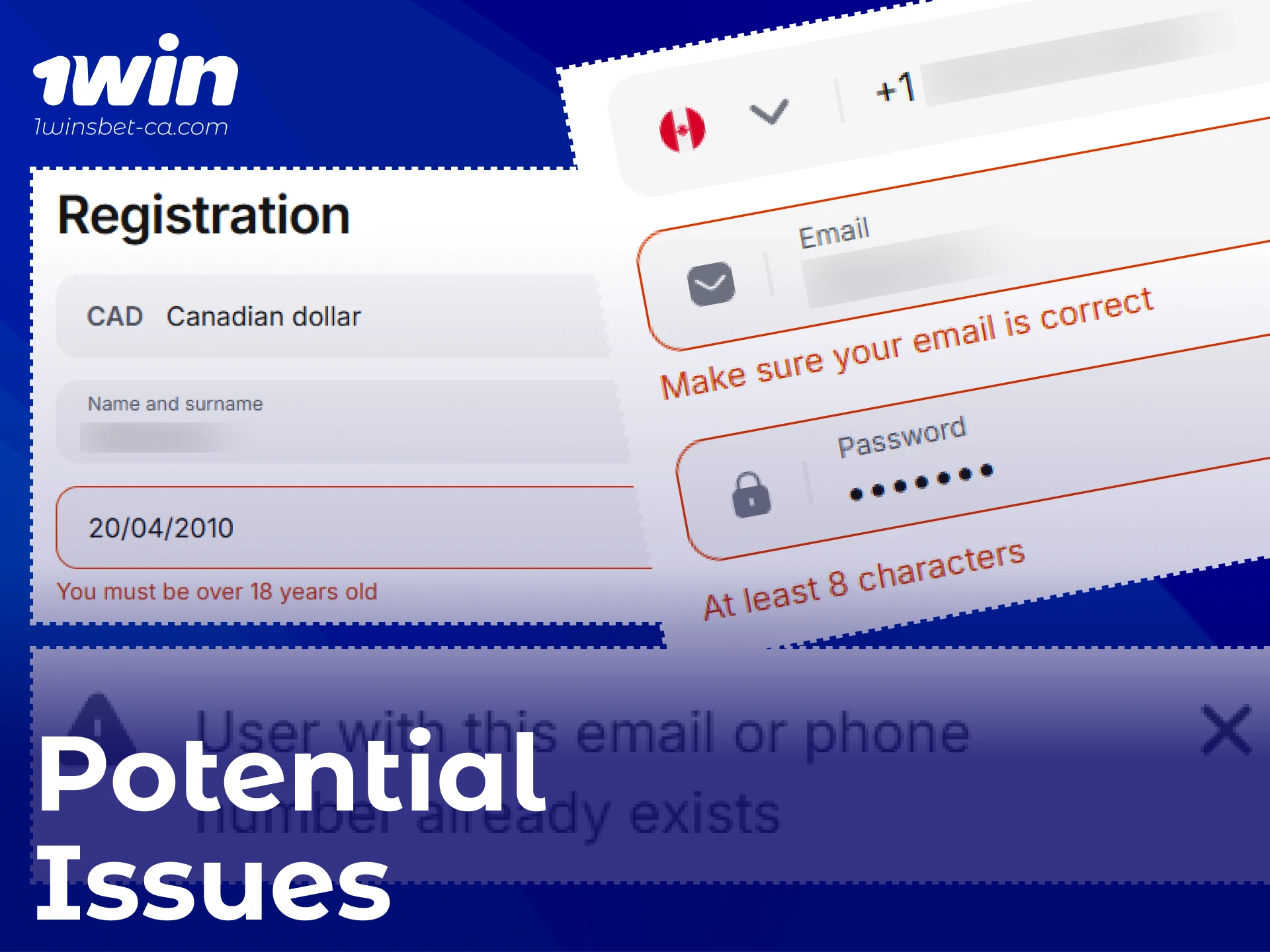 Fix common 1win Registration problems and complete the account Verification Process.