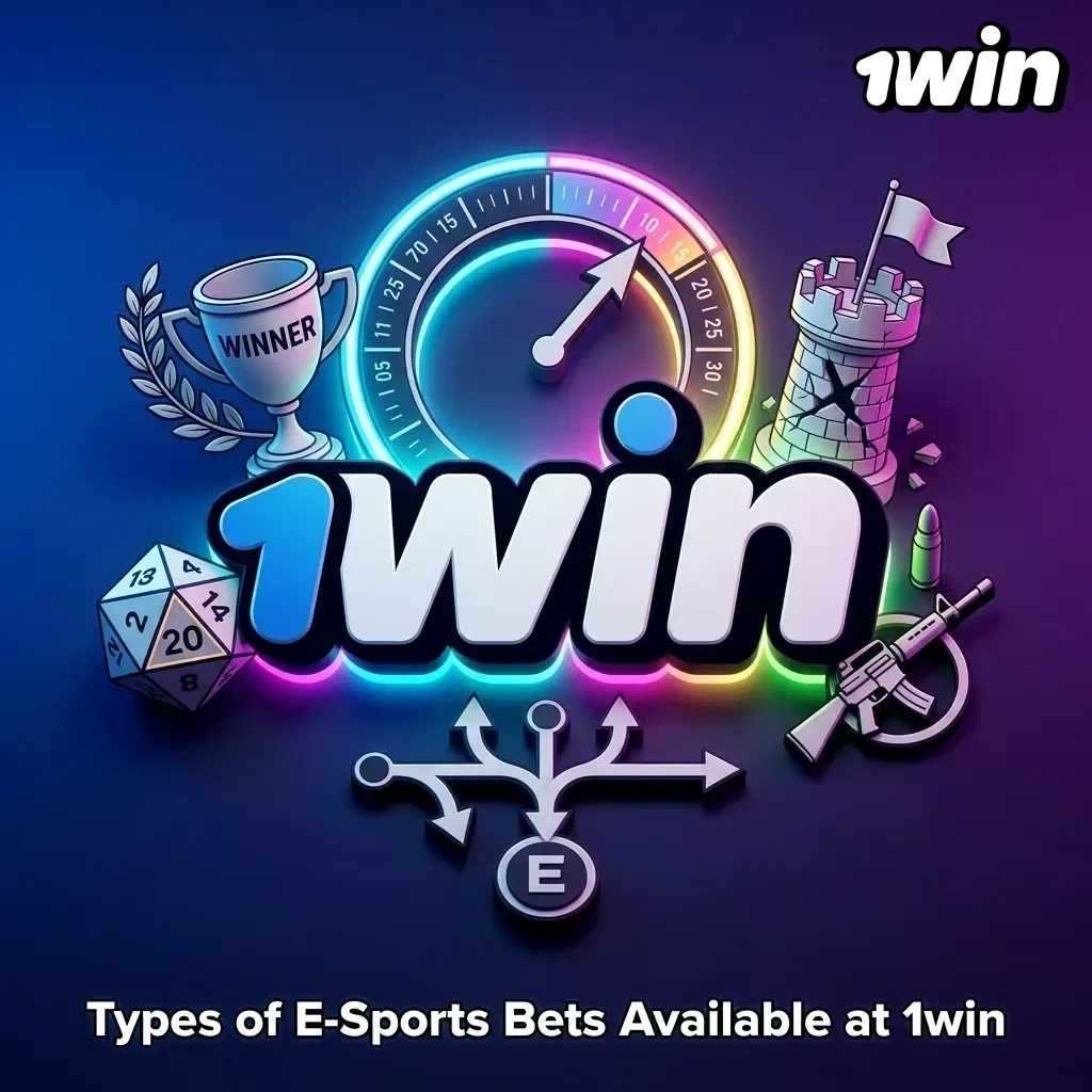 Types of esports bets at 1win including match winner, handicap, live betting, and accumulator options explained