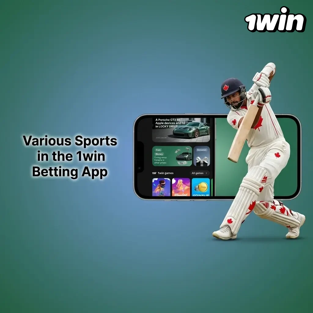 1win betting app sports selection including football, hockey, basketball, tennis, MMA, and esports for Canadian bettors